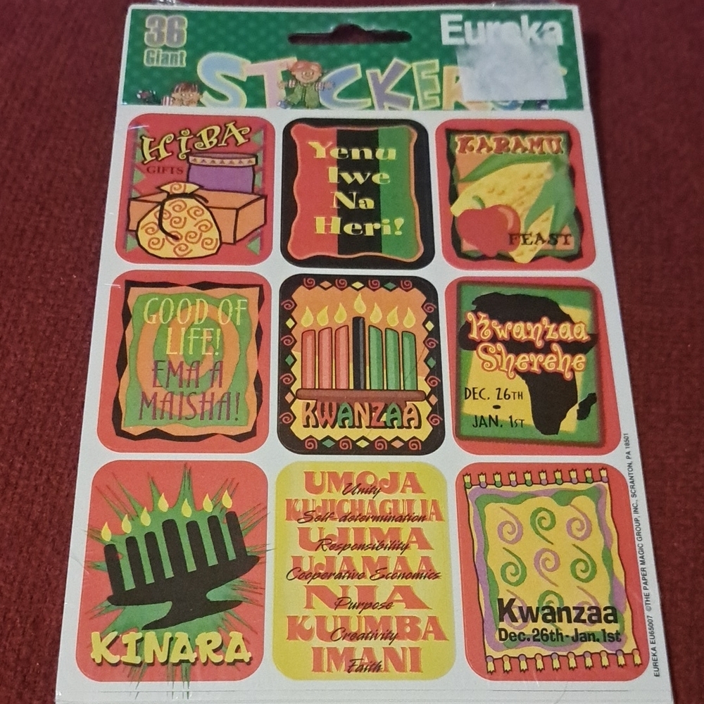 Kwanzaa Stickers - Multicolor